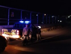 Anggota Polsek Sukasari Laksanakan Patroli KRYD Blue Light / Malam hari di Wilayah Kecamatan Sukasari Kabupaten Sumedang