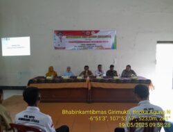 Bripka Agung Hadiri Musyawarah Desa Khusus (Musdesus) Pembentukan Koperasi Desa Merah Putih di Desa/Kelurahan Girimukti