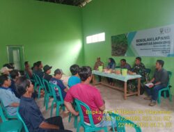 Bripka Ade Mulyana dan Bhabinsa Dampingi Kegiatan Sekolah Lapangan Komoditas Singkong di Desa Cikaramas