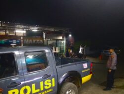 Anggota Polsek Sukasari Laksanakan Patroli KRYD Blue Light / Malam hari di Wilayah Kecamatan Sukasari Kabupaten Sumedang
