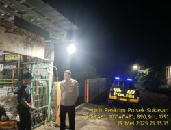 Anggota Polsek Sukasari Rutin Laksanakan Patroli KRYD Blue Light / Malam hari di Wilayah Kecamatan Sukasari Kabupaten Sumedang