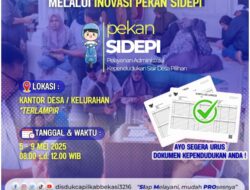 DISDUKCAPIL Kab. Bekasi Melalui Unit Adminduk Kec. Babelan Menggelar Kegiatan Pekan SIDEPI : Sisir Desa Pilihan