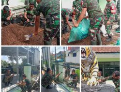 Koramil 1008/Buahdua, Sumedang, pemeliharaan, Penataan dan pembersihan Kantor Secara Gotong Royong
