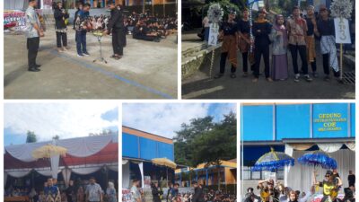 Kreasi siswa siswi SMKN 1 Buahdua menggelar pertunjukan kesenian kuda renggong khas Jawa Barat