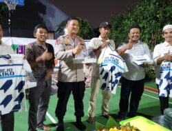Kapolsek Babelan Giat Ngopi Kamtibmas Bersama Kades H. Nasarudin Hadiri Peresmian Sarana Olahraga di Desa Kedung Pengawas