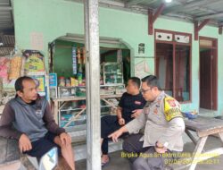 Bripka Agus Sukmana Laksanakan Silaturahmi Kamtibmas dan Dumas Keliling dalam Rangka BEYOND TRUST PRESISI.
