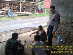 KAPOLSEK SUKASARI BESERTA ANGGOTA UNIT SAMAPTA MEMBERIKAN HIMBAUAN KAMTIBMAS SEBAGAI LANGKAH PREVENTIF DEMI TERCIPTANYA SITUASI KAMTIBMAS YANG KONDUSIF