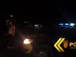 Anggota Polsek Sukasari Laksanakan Patroli KRYD Blue Light / Malam hari di Wilayah Kecamatan Sukasari Kabupaten Sumedang