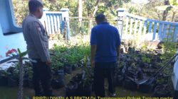 Bhabinkamtibmas Desa Tanjungwangi Sambangi Warga, Dukung Pemanfaatan Pekarangan Hijau untuk Ketahanan Pangan