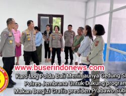 Karo Log Polda Bali Meninjaunya Gedung SPPG Polres Jembrana Untuk Dukung Program Makan Bergizi Gratis