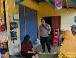 Bripka Agus Sukmana melaksanakan sambang/silatrahmi kamtibmas ke warga masyarakat