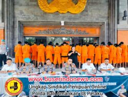 Ungkap Sindikat Penipuan Online Polda Bali Amankan 38 Pelaku