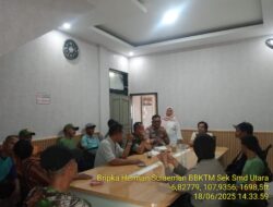 Bhabinkamtibmas Desa Kebonjati Hadiri Persiapan Studi Banding dari 3 Negara Dalam Konvergensi Stunting Sebagai Fasilitator dan Verifikator Tim dari World Bank