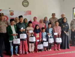 HUT Bhayangkara ke-79, Bhayangkari Ranting Cibugel Bagikan Sembako untuk Warga Kurang Mampu