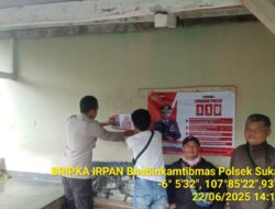 Polsek Sukasari Polres Sumedang Mensosialisasikan LAYANAN KEPOLISIAN 110 BEBAS PULSA