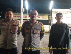 Mengantisipasi Tindak kejahatan dan Gangguan Keamanan ,Polsek Cimalaka Rutin melakukan Patroli malam