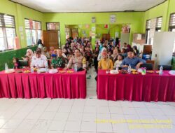Bhabinkamtibmas Desa Sukamukti Hadiri dan Monitoring Kegiatan Kenaikan Kelas serta Pelepasan Siswa SDN Ciranjang