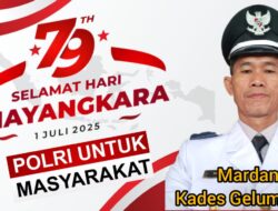 Kepala Desa Gelumbang Kecamatan Kota Mana Mengucapkan Hari Bhayangkara