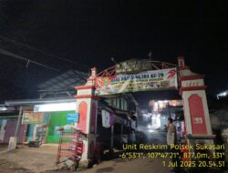 Anggota Polsek Sukasari Rutin Laksanakan Patroli KRYD Blue Light / Malam hari di Wilayah Kecamatan Sukasari Kabupaten Sumedang
