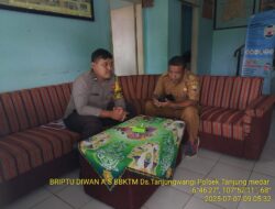 Briptu Diwan Ahmad melaksanakan sambang/silatrahmi Kamtibmas dan dumas keliling dalam rangka BEYOND TRUST PRESISI