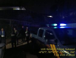 Anggota Samapta Polsek Sukasari Rutin Laksanakan Patroli KRYD Blue Light / Malam hari di Wilayah Kecamatan Sukasari Kabupaten Sumedang