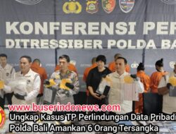Ungkap Kasus TP Perlindungan Data Pribadi Polda Bali Amankan 6 Orang Tersangka