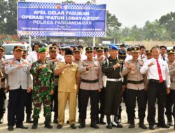 Polres Pangandaran Gelar Apel Pasukan Operasi Patuh Lodaya 2025