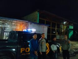 Anggota Polsek Sukasari Laksanakan Patroli KRYD Blue Light / Malam hari di Wilayah Kecamatan Sukasari Kabupaten Sumedang