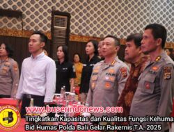 Tingkatkan Kapasitas dan Kualitas Fungsi Kehumasan, Bid Humas Polda Bali Gelar Rakernis T.A. 2025