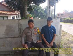 Briptu Diwan Ahmad melaksanakan sambang/silatrahmi Kamtibmas dan dumas keliling dalam rangka BEYOND TRUST PRESISI