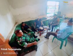 Untuk menjaga Sinergitas TNI/POLRI Bhabinkamtibmas dan Babinsa melaksanakan sambang/silaturahmi Kamtibmas ke aparatur Desa Jingkang