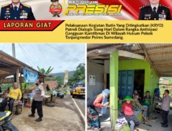 Kegiatan KRYD Siang Hari untuk Cegah C3 di wilayah hukum Kecamatan Tanjungmedar