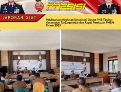 Kapolsek Tanjungmedar Hadiri Kegiatan Peningkatan Efektifitas Pelayanan Masyarakat dan Sosialisasi Opsen PKB di Aula Kecamatan