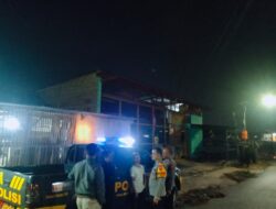 Anggota Polsek Sukasari Laksanakan Patroli KRYD Blue Light / Malam hari di Wilayah Kecamatan Sukasari Kabupaten Sumedang