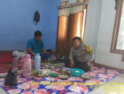 Briptu Diwan Ahmad melaksanakan sambang/silatrahmi Kamtibmas dan dumas keliling dalam rangka BEYOND TRUST PRESISI di wilayah Kec. Tanjungmedar