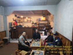 Anggota samapta Polsek Sukasari Rutin Laksanakan Patroli KRYD Blue Light / Malam hari di Wilayah Kecamatan Sukasari Kabupaten Sumedang