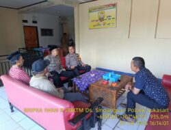 Silaturahmi Kamtibmas Guna Mewujudkan Situasi Kondusip,Dilwilayah Hukum Polres Sumedang Polsek Sukasari Khususnya Desa Sindangsari 