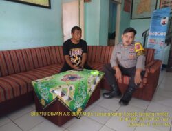 Briptu Diwan Ahmad melaksanakan sambang/silatrahmi Kamtibmas dan dumas keliling dalam rangka BEYOND TRUST PRESISI di wilayah Kec. Tanjungmedar