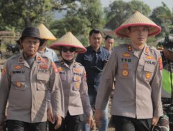 Polres Sumedang Tanam Benih Jagung di Lahan Baku Sawah sebagai Dukungan Program Ketahanan Pangan Nasional