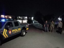 Anggota Polsek Sukasari Laksanakan Patroli KRYD Blue Light / Malam hari di Wilayah Kecamatan Sukasari Kabupaten Sumedang