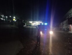 Anggota Polsek Sukasari Laksanakan Patroli KRYD Blue Light / Malam hari di Wilayah Kecamatan Sukasari Kabupaten Sumedang