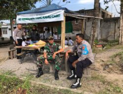 Sambang Sinergitas TNI -POLRI dalam mewujudkan situasi kamtibmas yang aman dan kondusip 