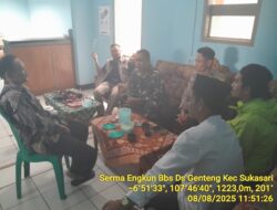 Silaturahmi Kamtibmas guna mewujudkan situasi kondusip,diwilayah hukum polres sumedang polsek sukasari khsusnya desa genteng