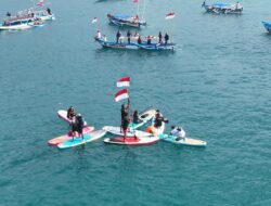 Ratusan Nelayan Kibarkan 17.845 Bendera Merah Putih di Laut Pangandaran, Simbol Semangat Kemerdekaan