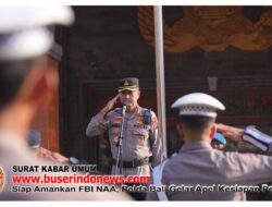 Siap Amankan FBI NAA, Polda Bali Gelar Apel Kesiapan Personel