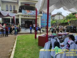 Bhabinkamtibmas Desa Tanjungmedar Hadiri dan Amankan Kegiatan Milangkala ke-17 Desa Tanjungmedar