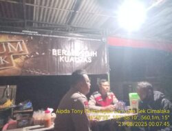 Mengantisipasi Tindak Kejahatan dan gangguan keamanan ,polsek cimalaka rutin melakukan patroli malam 