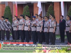 Mengenang Peristiwa Bersejarah Dalam Mempertahankan Kemerdekaan RI, Polda Bali Gelar Gelar Upacara Peringatan Hari Juang Polri