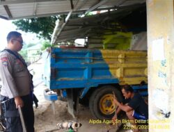 Bhabinkamtibmas Desa Sukamukti Aipda Agus Sukmana melaksanakan giat Sambang/ silaturahmi kamtibmas ke warga masyarakat