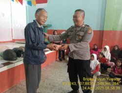 Memonitoring dan pengamanan Kegiatan Warga masyarakat Desa Sukatani dalam rangka memeriahkan HUT RI Yg Ke 80 Tahun 2025